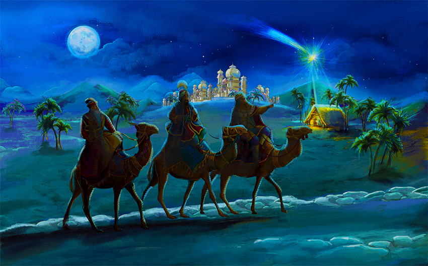 where were wisemen on christmas