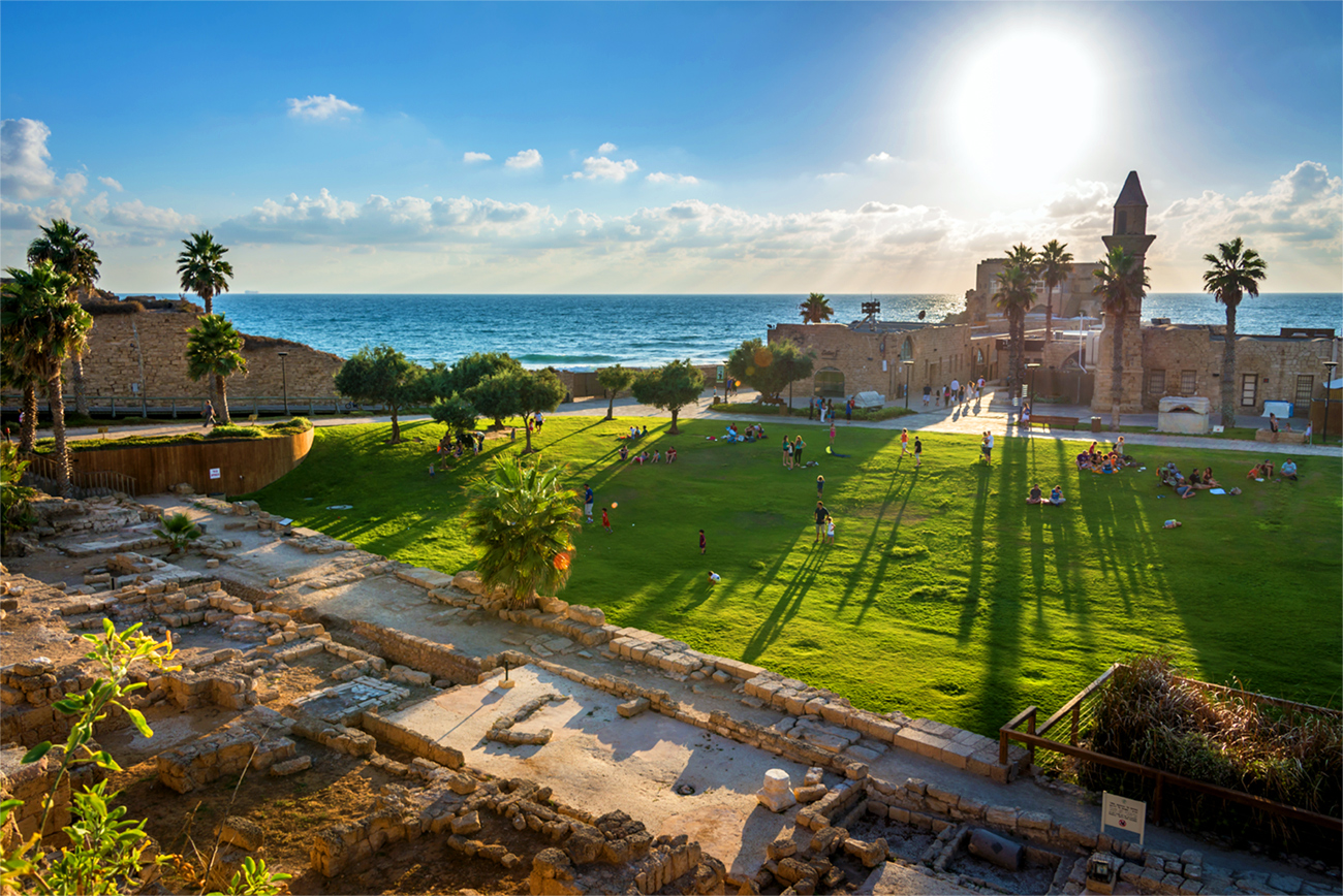 Caesarea Israel Beach LDS Tour