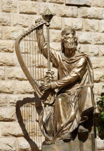 Statue of King David in Jerusalem