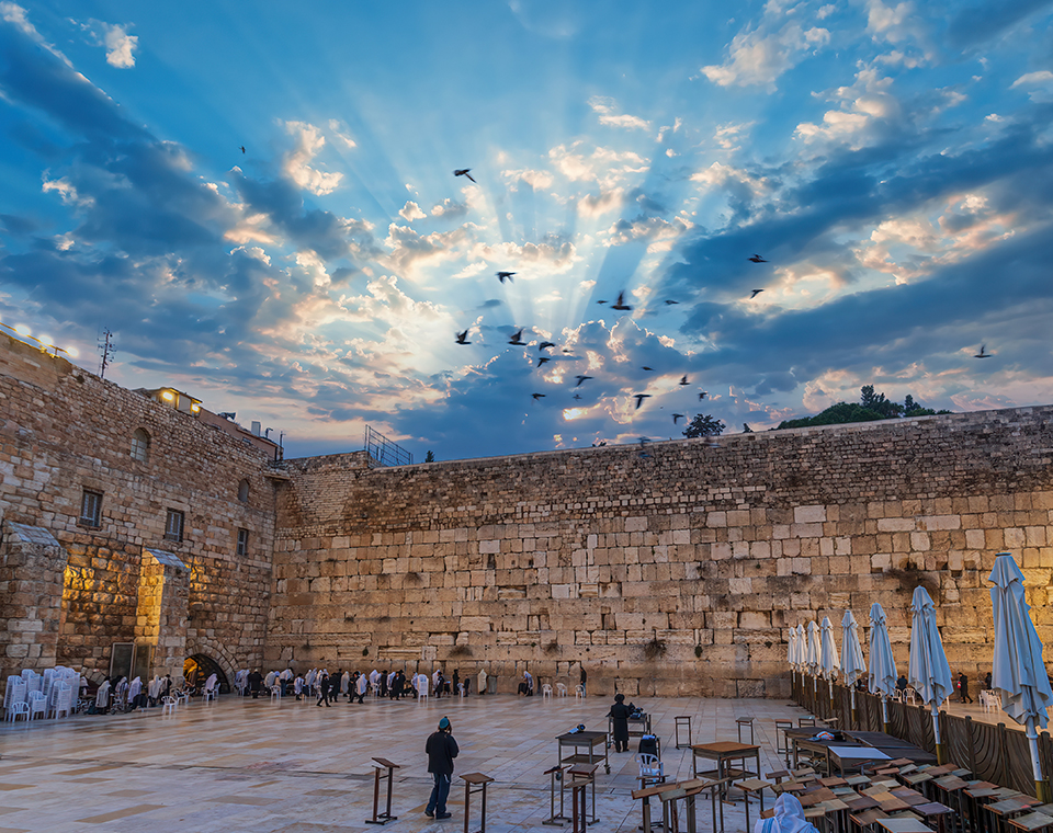 Ancient Herodian stones at the Western Wall with Daniel & Steven Rona of Israel Revealed Expert LDS guides in Israel.